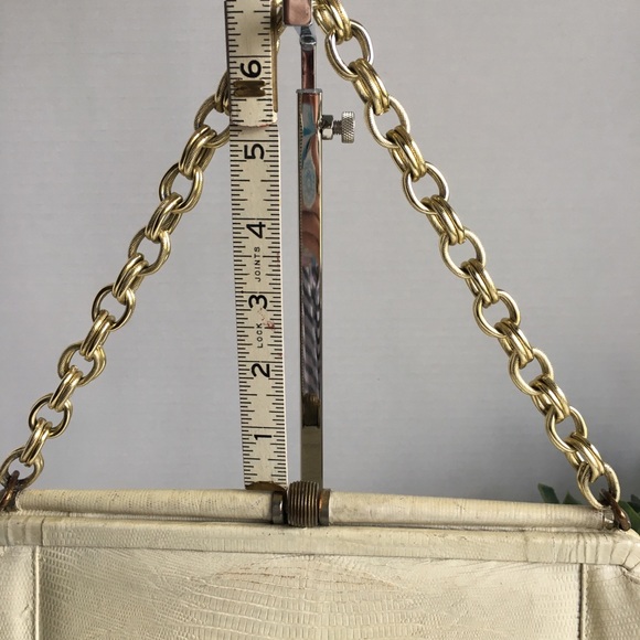 Vintage Creme Lizard Bag - Picture 7 of 11